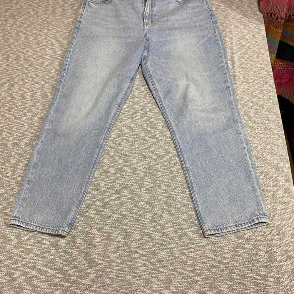 American Eagle blue straight leg jeans women Size 16. SKU920#denim #straightleg